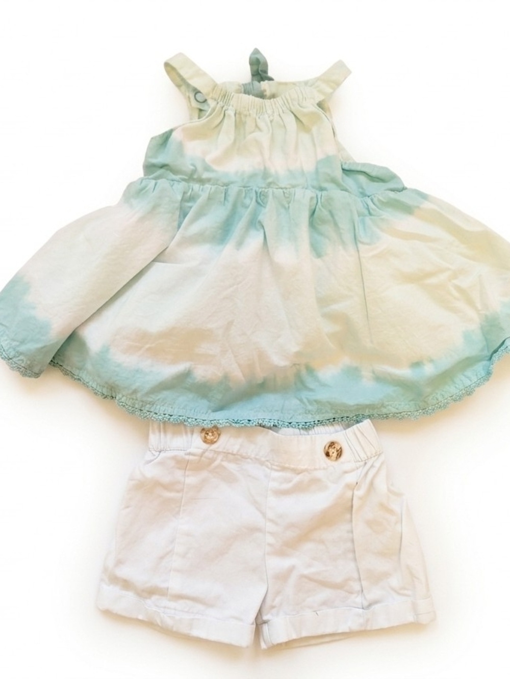 Tommy Bahama Baby Girls 12M Tie-Dye Matching Set
